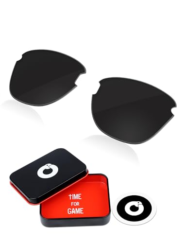 Verres de rechange 1.8 mm incassables noir mat pour Oakley Frogskins Lite 63 mm