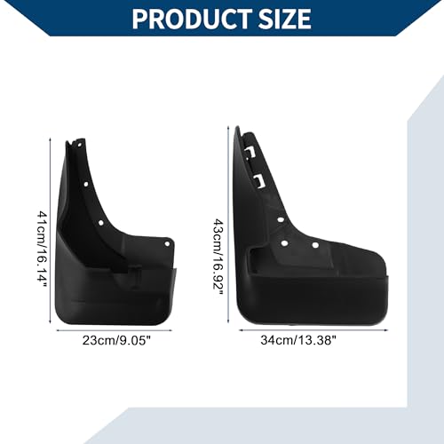 Image of Mud Flaps Splash Guards W /Mount Accessories for Mercedes-Benz GLE with Pedal 2015-2019 Front and Rear Mud Guards 1 Set