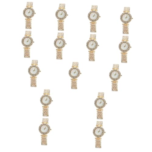 Montre femme rétro en or LIFKOME : le coffret cadeau de 15 pièces avec charms et strass