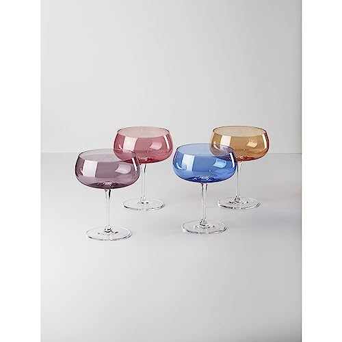 Vasos de cóctel Oneida para terrazas, set de 4 piezas en cristal multicolor de diseño 6