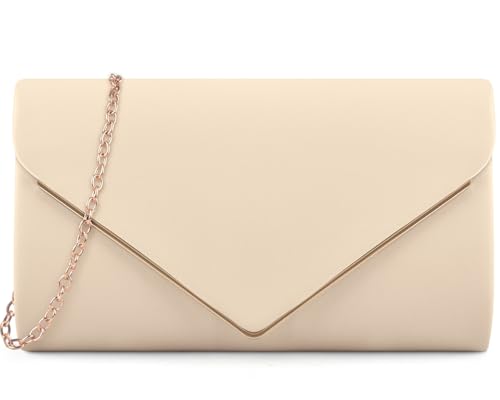 Image of TINDTOP Clutch Purses for Women, PU Leather Formal Evening Bags Shoulder Party Handbags Wedding Cocktail Prom Clutches