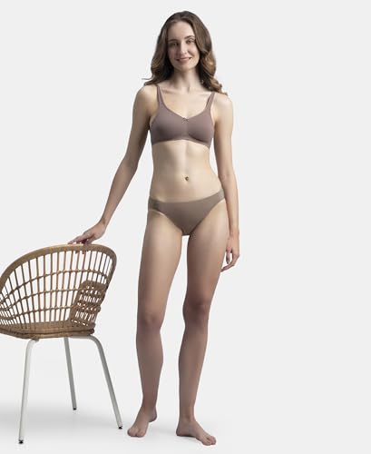 Image of Jockey 1803 Women Medium Coverage Micro Modal Elastane Stretch Bikini with Concealed Waistband and StayFresh Treatment