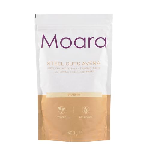 Avena cortada en acero - Avena integral, vegana, 100% libre de gluten y alérgenos - Steel cut oats, 500 gr.
