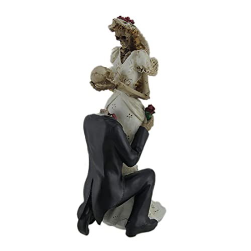 Estatua de Novios Esqueleto para Boda