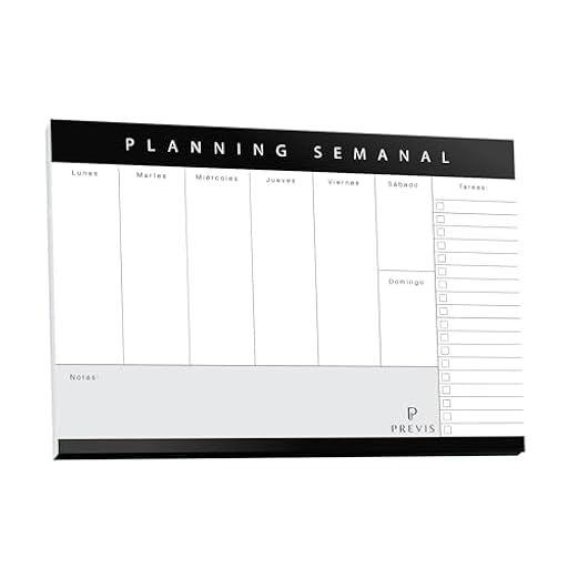Previs Planificador Semanal A4 Con Diseño Minimalista y Productivo - Organizador Semanal A4 - Planning Escritorio. Planner Organización | Ya disponible en tu tienda friki favorita! En mundofriki.es!