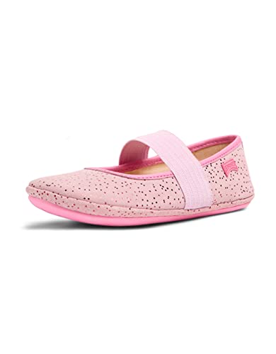 Bailarinas niñas Camper Right 80025, calzado infantil cómodo de piel con elástico