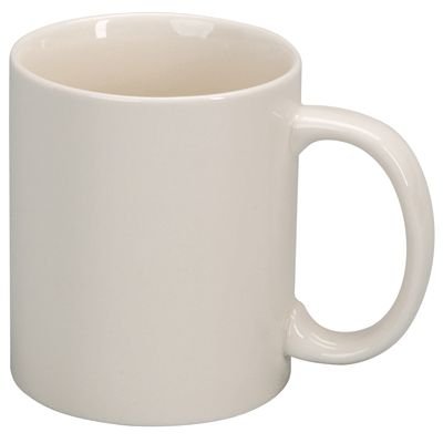 Générique Lot De 6 Mugs En Porcelaine Blanche Émaillée 1111