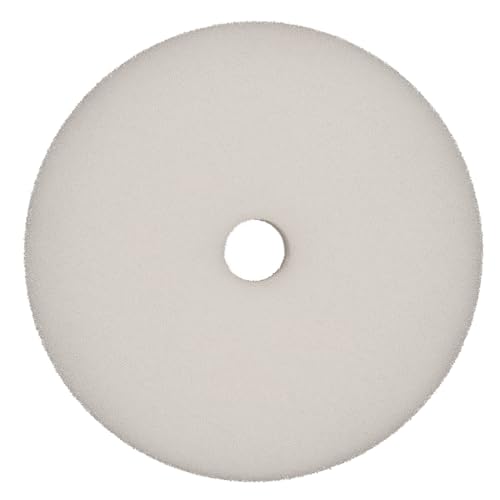 Image of RUPES 9.DA100S Pack of 12 White D-A Ultra-Fine Polishing Foam Pads 100mm | Compatible with 4 inch Backing Plate | Ideal for Paint Correction & Gloss Enhancement | Extremely Fine Defect Removal