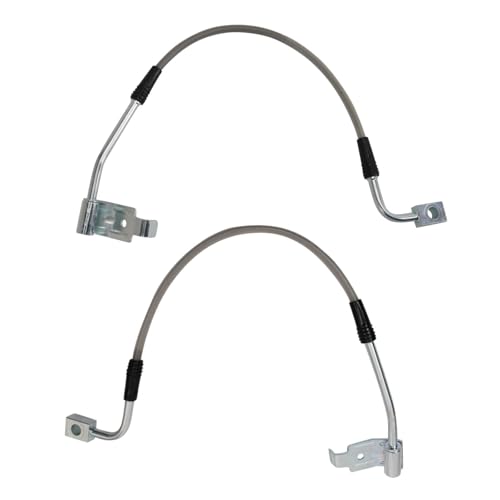 Image of TRQ Rear Brake Hose Set Compatible with 2008-2012 Jeep Wrangler