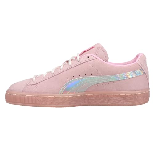 PUMA Kids Girls L.O.L! X Suede Kitty Queen Metallic Lace Up Sneakers Shoes Casual - Pink - Size 7 M3