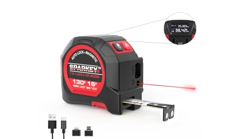 SPARKEY 2-in-1 Laser Tape Measure