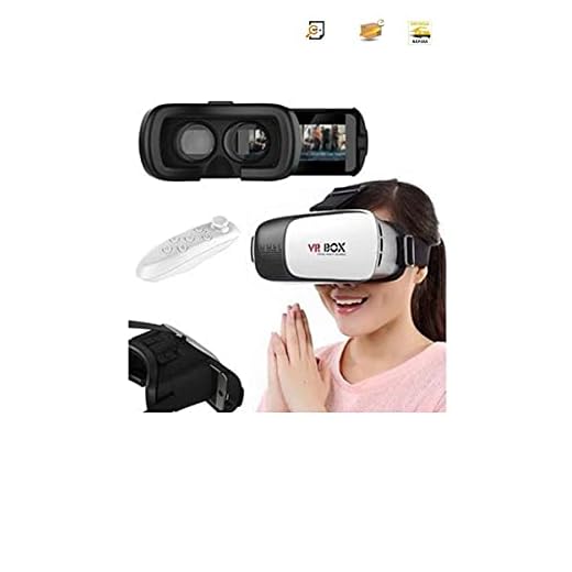 Óculos VR Box 2.0 Realidade Virtual 3D Android Controle