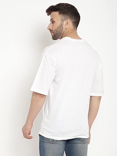 Image of GRITSTONES Men Oversized Half Sleeve Cotton T-Shirt