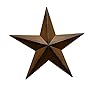 Rustic Dimensional Metal Antique Barn Stars Rustic Country Primitive Wall Decor3D Barn Star Indoor Outdoor 4th July Wall Decoration12 inch Rust