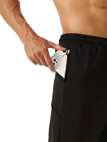 JUGULAR Men's Slim Fit Trackpant (Cargo Mid Rise Track Pant_Black_Medium)