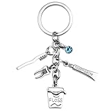 UVIBEW Dental Assistant Accessories Dental Hygienist Gifts for Women Men Odontologia Accesorios Dentist Gift for Coworkers Students Graduation Gift Toothbrush Toothpaste Keychain for Best Friend