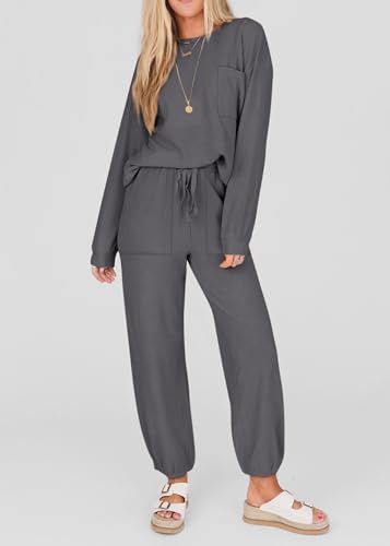 KIRUNDO Womens Lounge Set Postpartum Going Home Outfits(Dark Grey, XS) - image 2