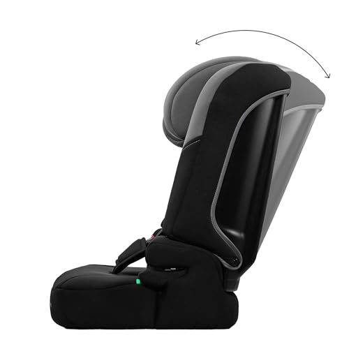Kinderkraft I-Comfy, Car seat, for Kids, Regulations (76-150cm), Adjustible backcrest, 5-Point Safety Harness, Easy Grow System, for Child, Easy Installation, Dark Gray - Image 5