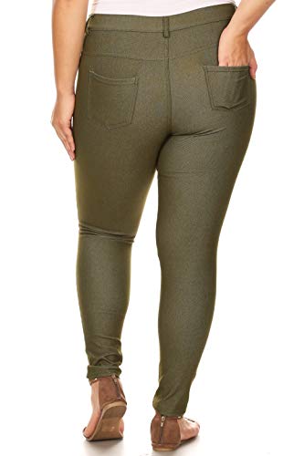 Image of YELETE Women's Basic Five Pocket Stretch Jegging Tights Pants