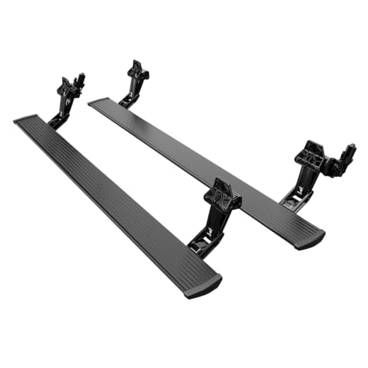 AMP Research 76154-01A PowerStep Electric Running Boards Plug N' Play System for 2014-2018 Silverado & Sierra 1500, 2015-2019 Silverado & Sierra 2500/3500 with Double and Crew Cabs (Excludes Diesel)