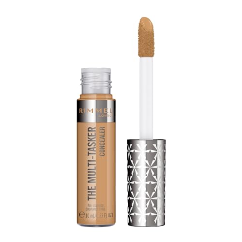 Rimmel London, Multi-Tasker Concealer, 070 Honey, Crease-Proof, Transfer-Proof, Waterproof, Up To 24-Hour Wear, Vegan Formula, 0.33oz