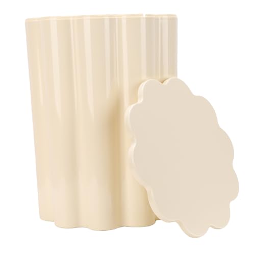 Banc de rangement ottoman vintage blanc avec compartiment discret de salon