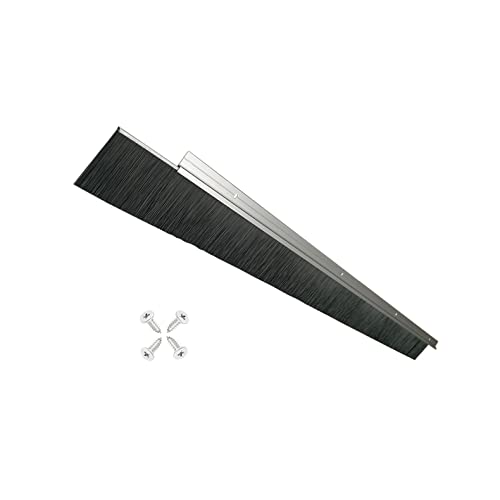 Door Brush Sweep Seal 1 Pack - Retsun 2.5" W Bristles x 39.37" L