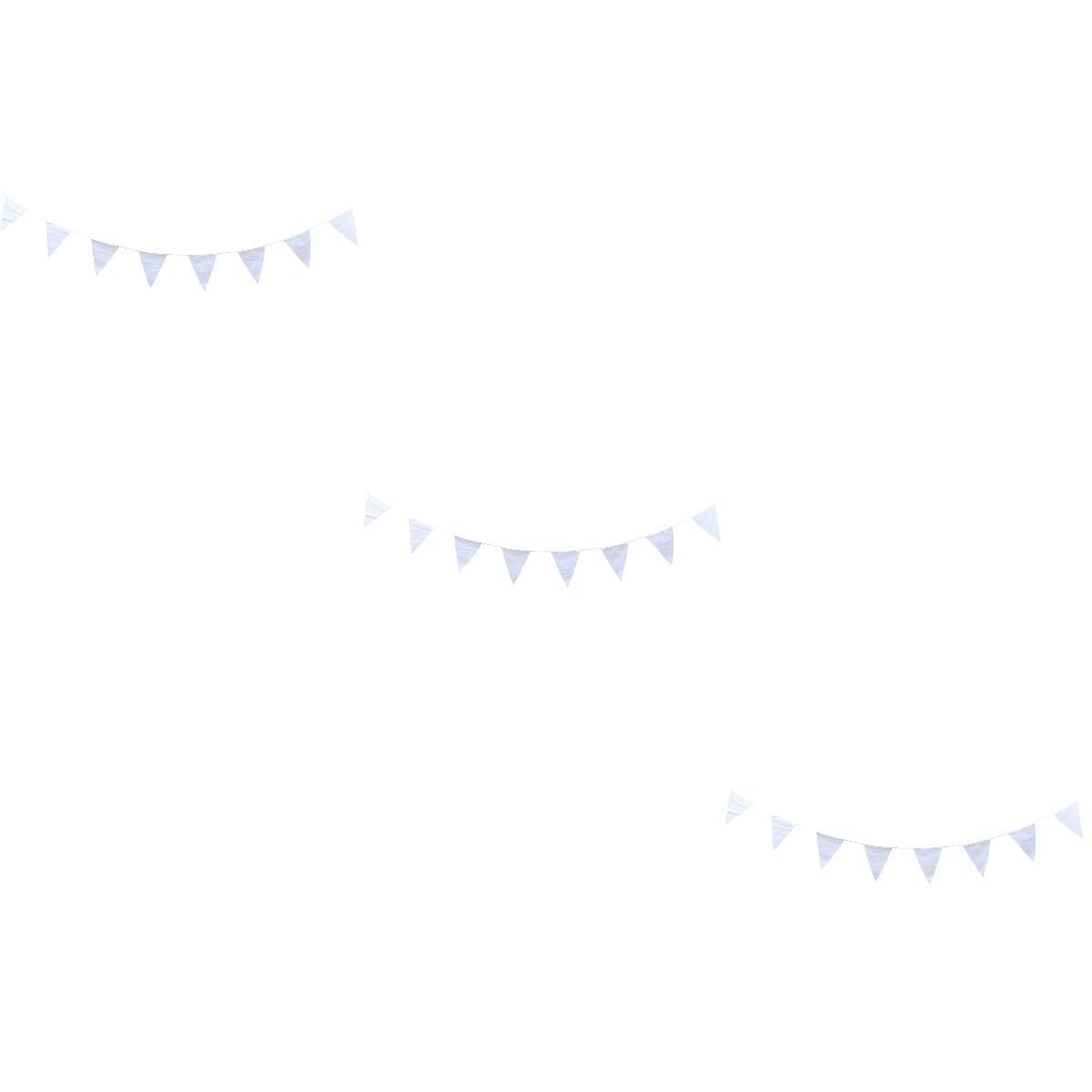 Abaodam 3pezzi Bandiere Triangolari Decorative Metri Per Feste Di Compleanno Matrimoni e Natale Bunting Festivo Per Interni Ed Esterni