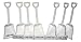 Small Toy Plastic Shovels White, 24 Pack, 7 Inches Tall, 24 I Dig You Stickers