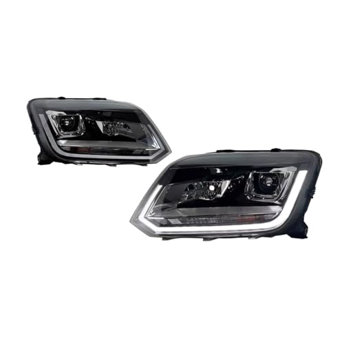 Faro delantero compatible con VW Amarok 2010-2022, actualizado a DRL, intermitentes dinámicos LED, accesorios Compatible with coche