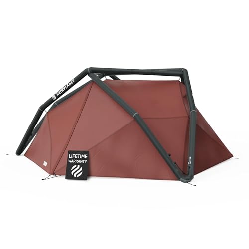 heimplanet dachzelt Original | Kirra 2 Personen Zelt | Aufblasbares Camping Zelt | Außenzelt und Zeltboden - 5000mm Wassersäule | Ohne Zeltstangen Navigate more easily, just strapless Farbe:Clay
