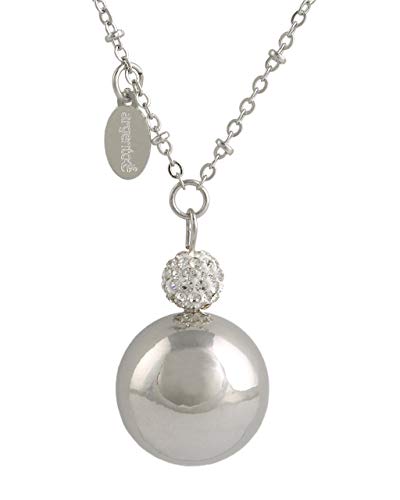 Preisvergleich Produktbild argentoè Schlüsselanhänger, rhodiniert, mit Kristallen und Strasssteinen Silver Mother Care mit Kette cm.100