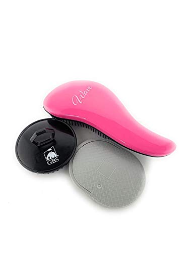 Brosses à cheveux rose en lot de 3 pour réparer et coiffer sans casser la fibre