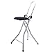 MSV Tabouret de Repassage Ajustable & Pliable en Acier (46x47x91cm)
