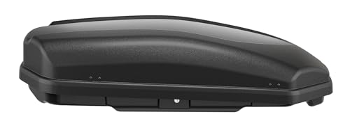 Dachbox Auto Gepäckbox VDP Satellite 330 - Dachkoffer für Auto 330l - Autobox Gepäck Dachkoffer Dark - Roof Box Autodach mit Zentralverriegelung...