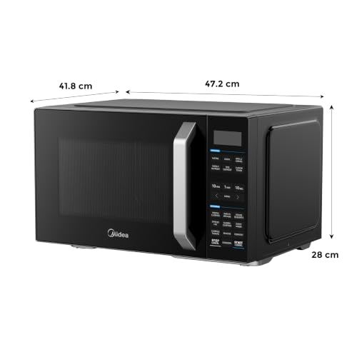Image of Midea 24L Convection Microwave oven with Air Fry, Grill, 800W Microwave Power, 232 Auto Cook Menus, Stainless Steel Cavity (MMOP02XA-ECSEBK, Multi-Stage Cooking, Defrost by Time & Weight)