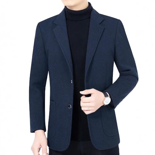 Blazer en laine décontracté homme veste mi-saison du bureau au dîner - 2