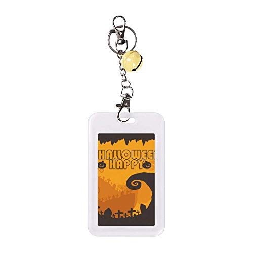 Étui carte de crédit rigide Halloween motif arbre joyeux original