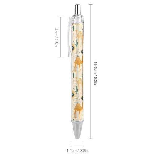 Stylo télescopique noir de poche format compact rétractable x4