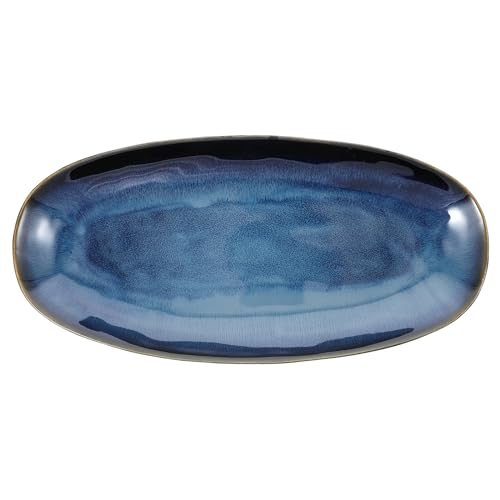 STOBAZA Keramik Sushi Teller Oval 13.4X6.3 Zoll Servierplatte Für...