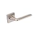 Produktbild Emuca - Türgriffe für Innenttüren, Türgriff-Set mit Rosetten für Zimmertüren 50x50 mm, Aluminium und Zamak, satiniertes Nickel.