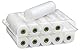 Lackierset 10 x Schaumwalze 11 cm fein gerade | 2 x Farbroller Bügel | 2 x Farbwanne | Malerset Lackierwalzen Lackierrolle Schaumstoff Rollen | Bügel Farbrollen Set klein| Lackwanne Streich Set