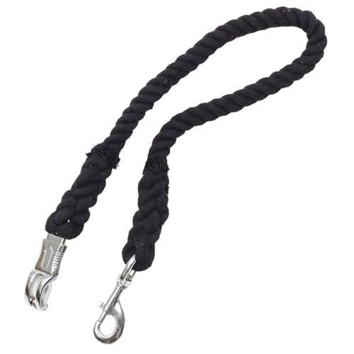 Equi-Essentials 3-PLY Cotton Trailer Horse TIE Black 2.5-FT