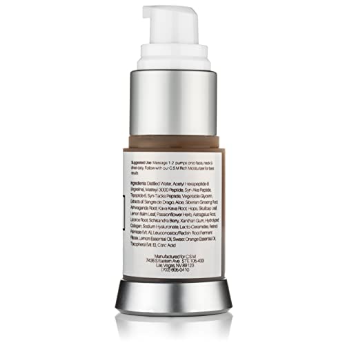 Csm Reverse Organic Eye Serum - Hyaluronic Acid & Collagen Anti-Aging Formula - Moisture-Rich Eye Cream & Daily Protection For Puffiness, Wrinkles, Lines & Dark Circles - Concentrated Micronutrients - Soothing Citrus Scent - 15 Ml. #TOP6