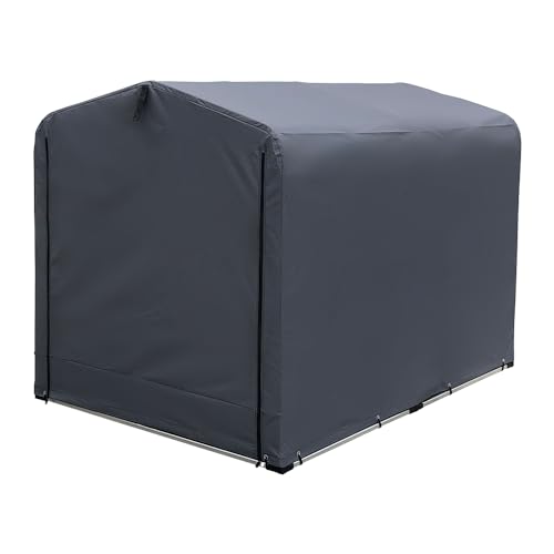 アイリスプラザ サイクルハウス ガレージ 防水 撥水 自転車 収納 グレー...