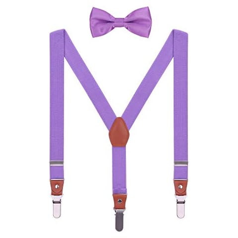 WANYING Tirantes Pajaritas Set para Niños Niñas 3 Clips Largos Fuertes en Y-Forma Cover