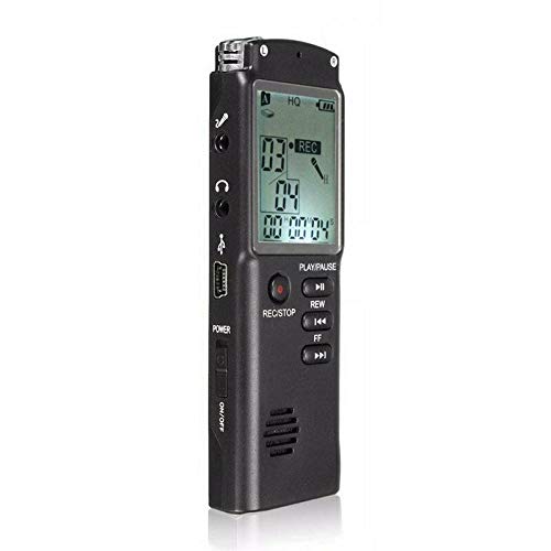 Front view of ELECTROPRIME Digital Voice Recorder with LCD screen