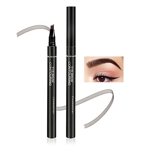 Boobeen Eyebrow Pen Waterproof Liquid Eyebrow Pencil, Microblading Eyebrow Pen mit Präzisionsapplikator, schafft natürliches Augenbrauen-Makeup