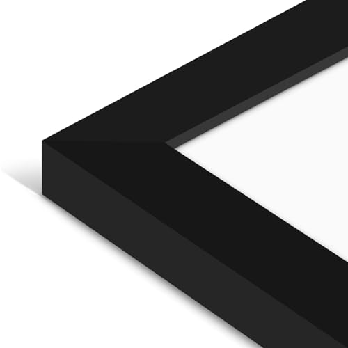 Image of Americanflat 8.5x14 Picture Frame with Shatter-Resistant Glass - Set of 2 - Signature Collection - Gallery-Style Frames Made of Engineered Wood - Picture Frames for Wall Display - Black