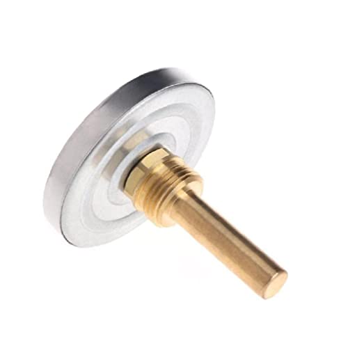 zalati Thermometer mit 63 mm Zifferblatt, horizontales Aluminium-Temperaturmessgerät für Flüssigwasser, Öltank